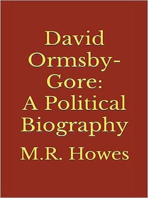 cover image of David Ormsby-Gore